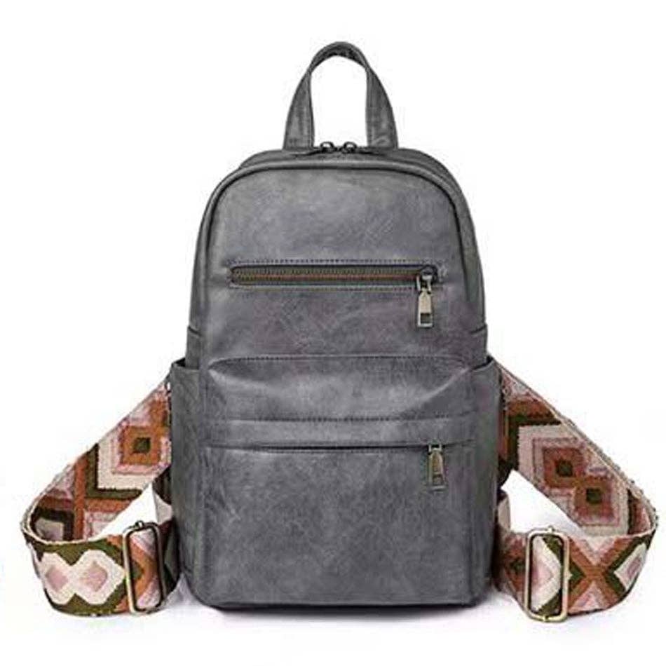 Alba Convertible Backpack Sling: Cognac
