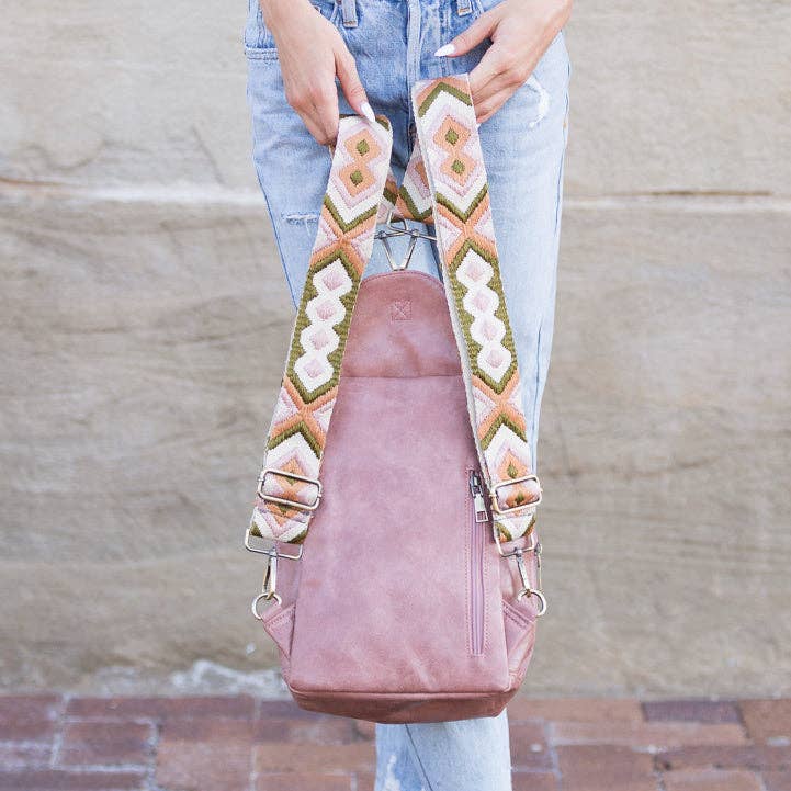 Alba Convertible Backpack Sling: Cognac