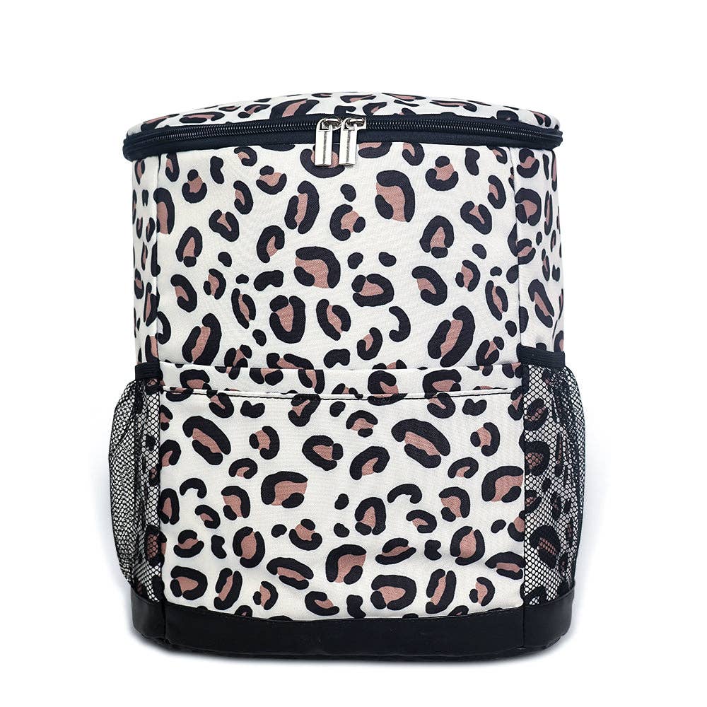 Cheetah Print Cooler Insulated Bag