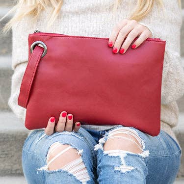 Over-sized Everyday Clutch: Blush