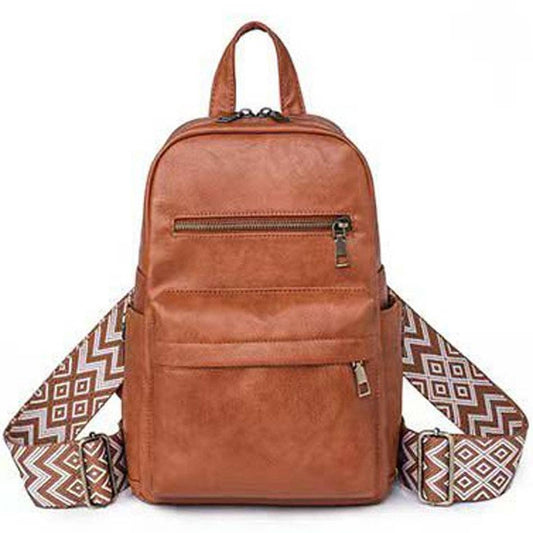 Alba Convertible Backpack Sling: Cognac