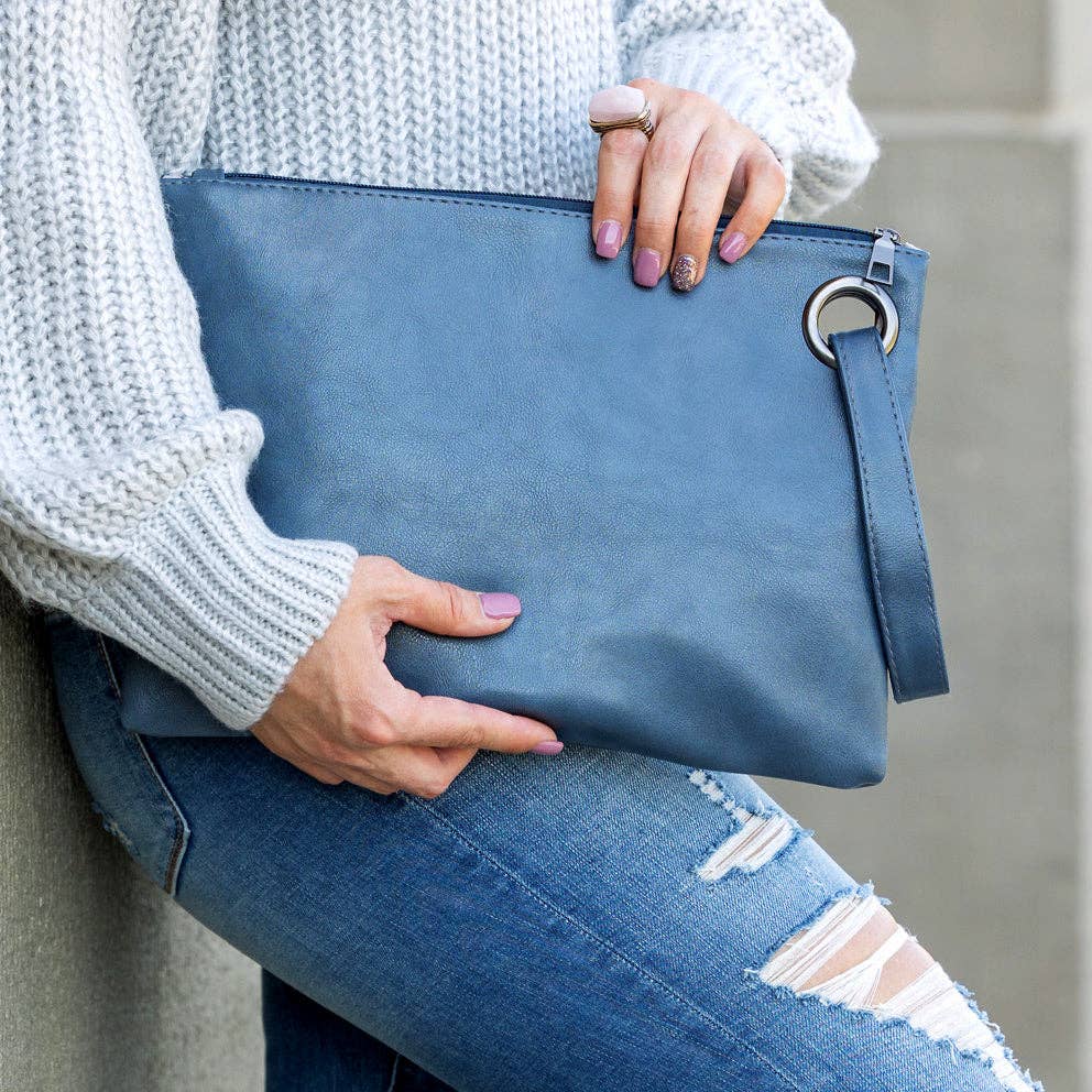 Over-sized Everyday Clutch: Blush