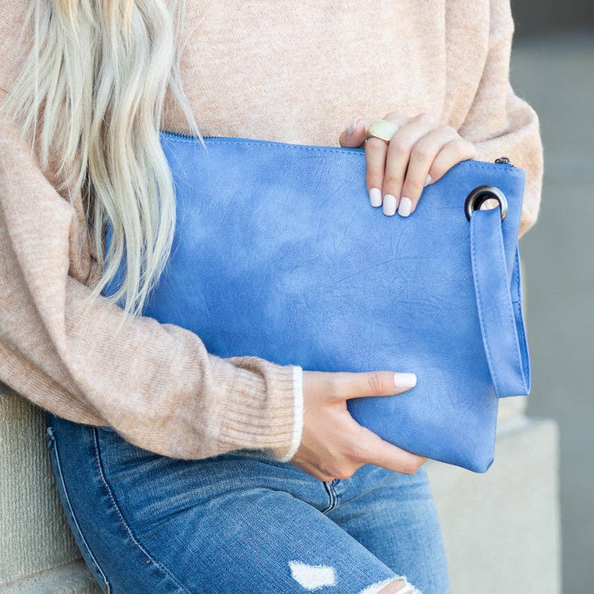 Over-sized Everyday Clutch: Nude