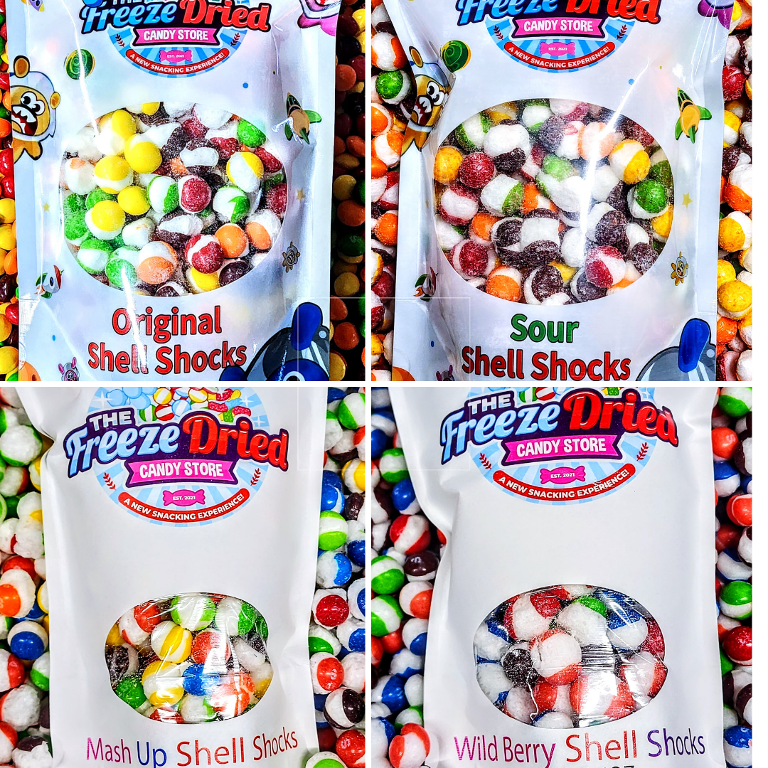 Sampler Boxes of Shell Shocks Bundle: Case of 8 (6oz)