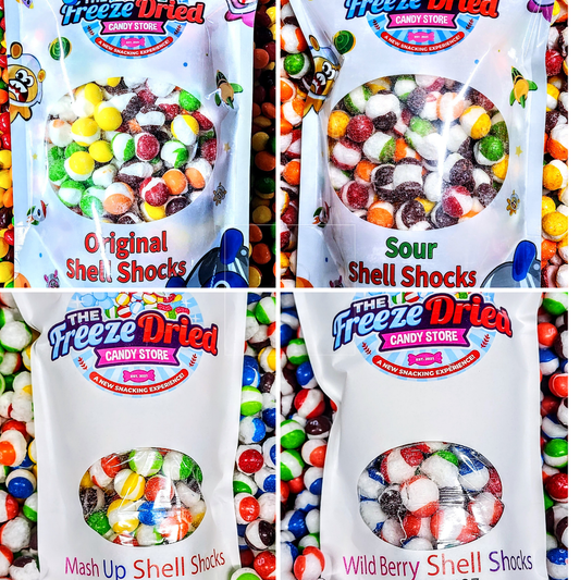 Sampler Boxes of Shell Shocks Bundle: Case of 8 (6oz)