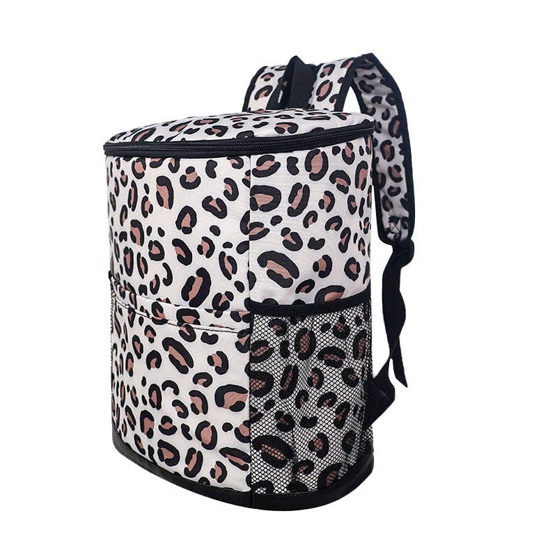 Cheetah Print Cooler Insulated Bag